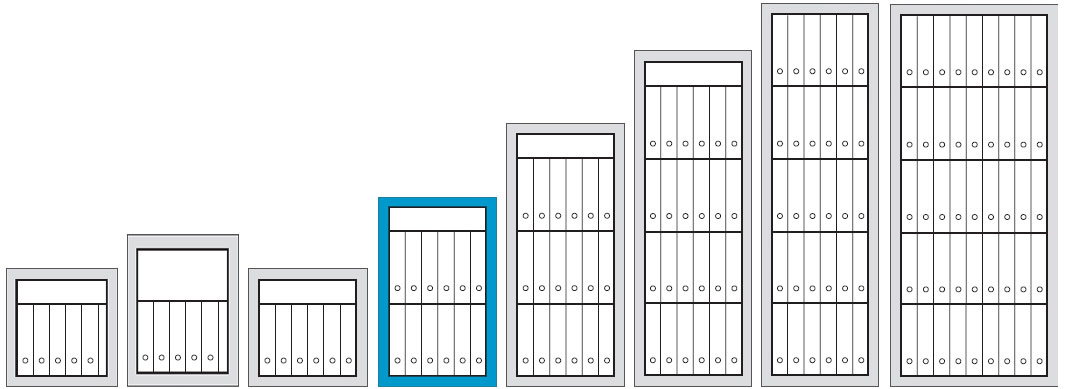 Coffre-fort classe 3 149 litres modèle 320 de la série PTK-E300.